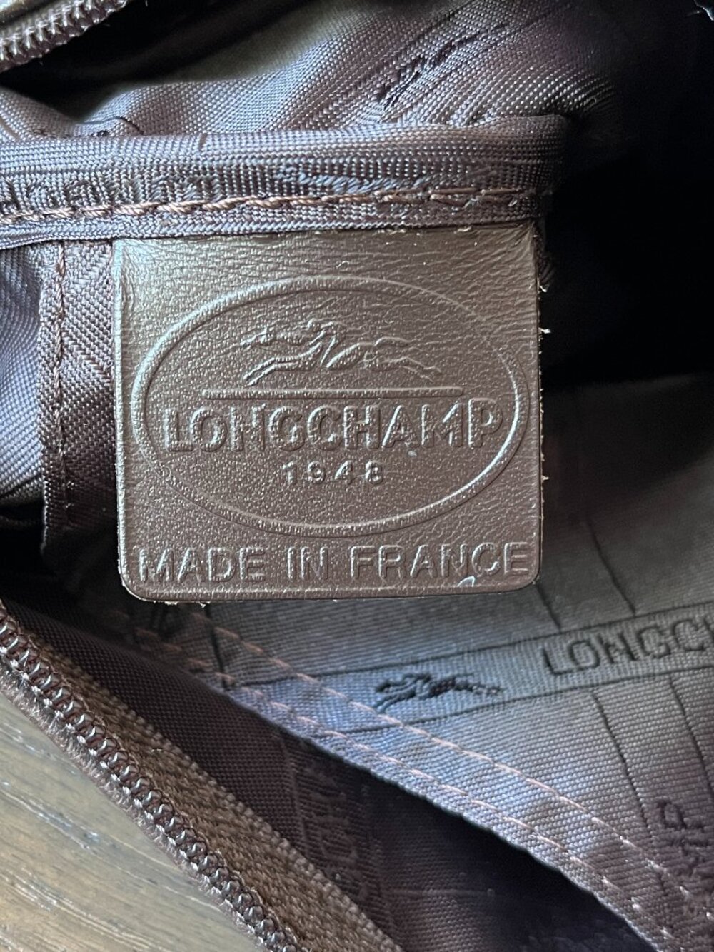 LONGCHAMP Dark Brown Leather Crossbody/ Shoulder Bag - Picture 7 of 13